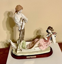 The Peggy Collection Sculpture, Victorian Couple on a Gondola  12”x12” , EXCLT picture