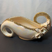 vintage MCM Norcrest Lusterware Ceramic Planter or decorative bowl, Japan 1950s  picture