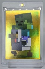 *RARE* 2021 PANINI MINECRAFT ROOKIE CHICKEN JOCKEY ROOKIE GOLD FOIL RC SSP SP #9 picture