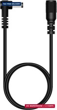 3FT 5.5mm x 2.1mm DC Power Extension Cable, Straight to Right Angle, Male to Fem picture