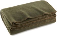 Olive Green Wool Blanket Warm Fire Retardant Blanket US Military Style 66