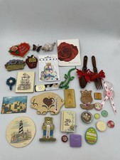 VTG Huge 31pc Fridge Magnets: Floral Primitives, Cottagecore, Granny, Bears K2 picture