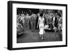 ART.COM Framed Wall Art Prints The Italians Turn, Milan 1954 by Mario de Bias... picture