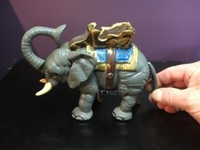 Vintage Cast Iron Elephant Bank Mechanical Trunk / Tail Metal Elephant Bank  picture