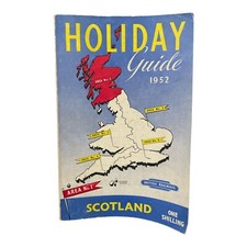 British Railways Holiday Guide Scotland 1952 Vintage Travel Book Brochure picture
