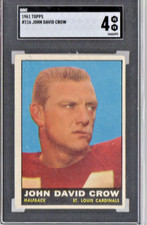 1961 Topps  #116 John David Crow Graded 4 by SGC VG to EX St Louis Cardinals picture