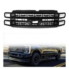 Front Grille Compatible with 2023-2024 Ford F-250 F-350 Super Duty-Gloss Blac... picture