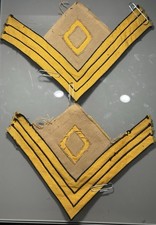 Pair Of M1899 Cavalry Spanish American War First SGT Chevrons. Orig. Duck Canvas picture