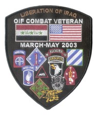Liberation of Iraq Veteran Large Patch 6