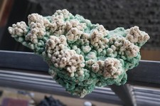 RARE Large botryoidal aragonite With Copper And Quartz Needles Mineral Specimen picture