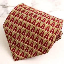 Balenciaga Silk Necktie Red Italian Made Men's Formal Accessory (Ages 14+) picture