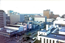 Fourth Avenue Anchorage Alaska Street Scene Sign 35mm Slide Photo picture
