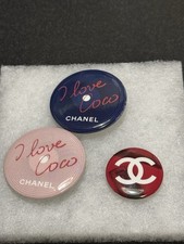 Authentic 2016 Chanel “I Love Coco” Promotional Pins – Lot of 3 picture