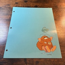 x1 Vtg 1983 Hallmark Lurky Murky Dismal Rainbow Brite Single Binder Page Divider picture