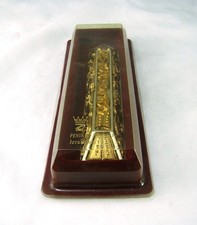 Pninat Hakesef Joseph Zavurov Gold/ Silver Multisided Mezuzah Holder Case NEW picture