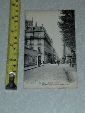 RARE VINTAGE OLD POSTCARD EARLY POST OFFICE BREST STREET VIEW picture