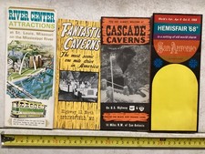 Vintage 1960s Travel Brochures Lot of 4 - Missouri Texas - Caverns River Center picture