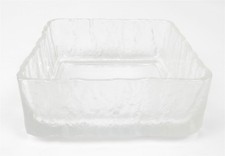 Vintage HOYA Frosted Glacier Ice Bark Set of 6 Napkin Holders 5.75