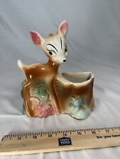 Vintage Disney 1940s/1950s Bambi Flat back Wall Pocket Planter  RARE See Photos picture
