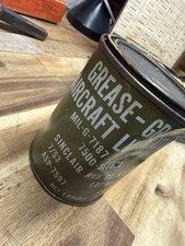 Vintage 1953 Sinclair Military Aircraft Graphite Grease 1 LB Can MIL-G-7187 picture