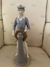 Lladro from Spain, Young man behind the helm, 13.5 inches tall, beautiful detail picture