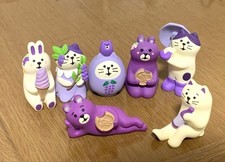 DECOLE Concombre Figure Ashikaga Flower Park Cat*3/Daruma Cat/Rabbit/Bear*2 set picture