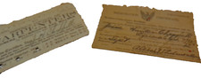 WWI registration certificate war draft card Carpenters working card 1918 lot 2 picture