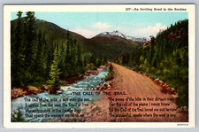 c1940s An Inviting Road in the Rockies Denver CO Postcard picture