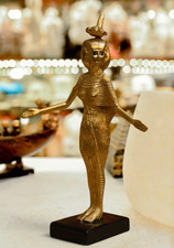 Gold Leaf Egyptian Goddess Serket Statue picture
