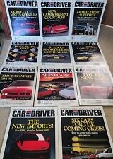 1990 Car and Driver Magazine Vintage Lot of 11 February Through December picture