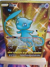 Mew Shiny GOLD 025/025 NM Pokemon Celebrations picture