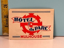 Vintage Hotel du PARC Mulhouse Sticker picture