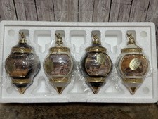 Bradford Editions Woodland Tranquility Deer Ornaments Set of 4 Issue 6 New COA picture