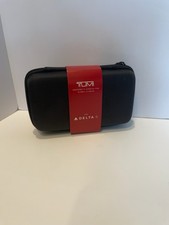 TUMI for Delta One Amenity Kit Black Hard Case  Airline Collectible Complete picture