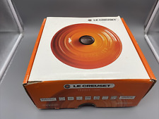 Le Creuset 24 Orange Dutch Oven 4.5 Quart Lid OPENED BOX UNUSED picture