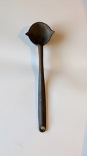 Vintage Warren No. 3 Cast Iron Lead Melting Smelting Ladle 12
