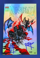 Monstemon Charcula Full Foil Variant 2x Signed RZP #2/15 Charizard Dracula  picture