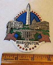 Vtg Washington DC Rubber Magnet Souvenir Refrigerator 3-d USA Landmarks picture