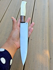 Handmade Carbon Steel Fix Blade Kitchen knife picture
