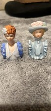 8pc Avon Vintage Ceramic Female Figurines. American Fashion styles 82 to 84 picture
