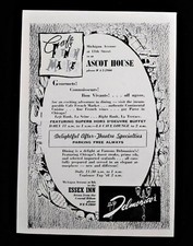 Vintage Mid-Century 1960's Michigan Ave. Ascot House - Delmonico's 1963 Print AD picture