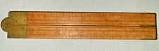 Antique S. A. Jones 2 ft boxwood folding ruler No. 32, Hartford CT, ca. 1840 picture