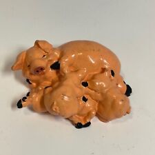 Vintage Sow Nursing Piglets Figurine | 3