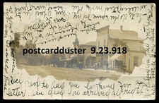 USA. WESTFIELD Pennsylvania 1906 Street View Stores Barber. Real Photo Postcard picture