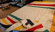 Vintage Early’s Whitney 6 Point Wool Blanket Made in England 94x80 Great Read picture