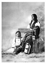 CHIEF SPOTTED TAIL & HIS WIFE NATIVE AMERICANS 5X7 PHOTO picture