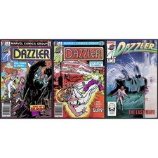 Dazzler 3X Comic Lot #6 7 31 Newsstand Hulk Bill Sienkiewicz Art Marvel picture