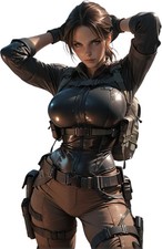 Lara Croft Solo Vinyl Car Decal Sticker 7