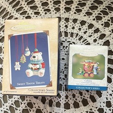 Hallmark Keepsake Collector's Ornament Lot of 5 Sweet Tooth Treats,Caboose picture