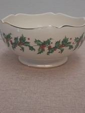 Lenox Porcelain Teleflora Large Serving Bowl 7.5